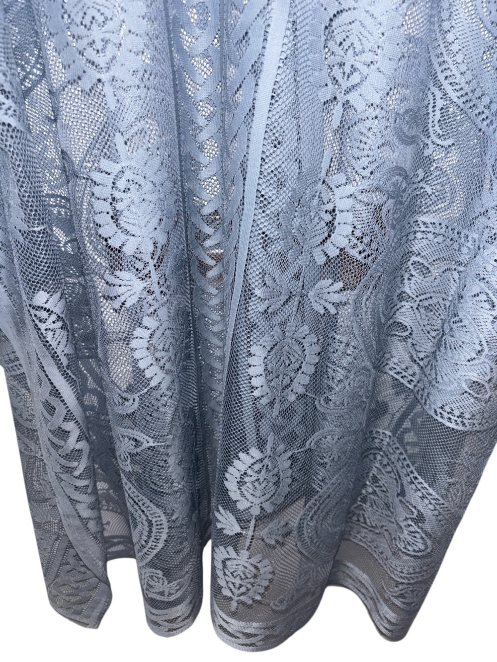 Sheer Lace Cover-Up - Light Blue, NWT - Picture 5 of 8